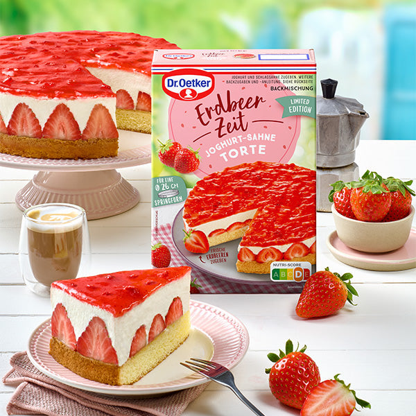 Dr Oetker Backmischung Erdbeer Zeit Joghurt-Sahne-Torte 175g – Ansicht 8