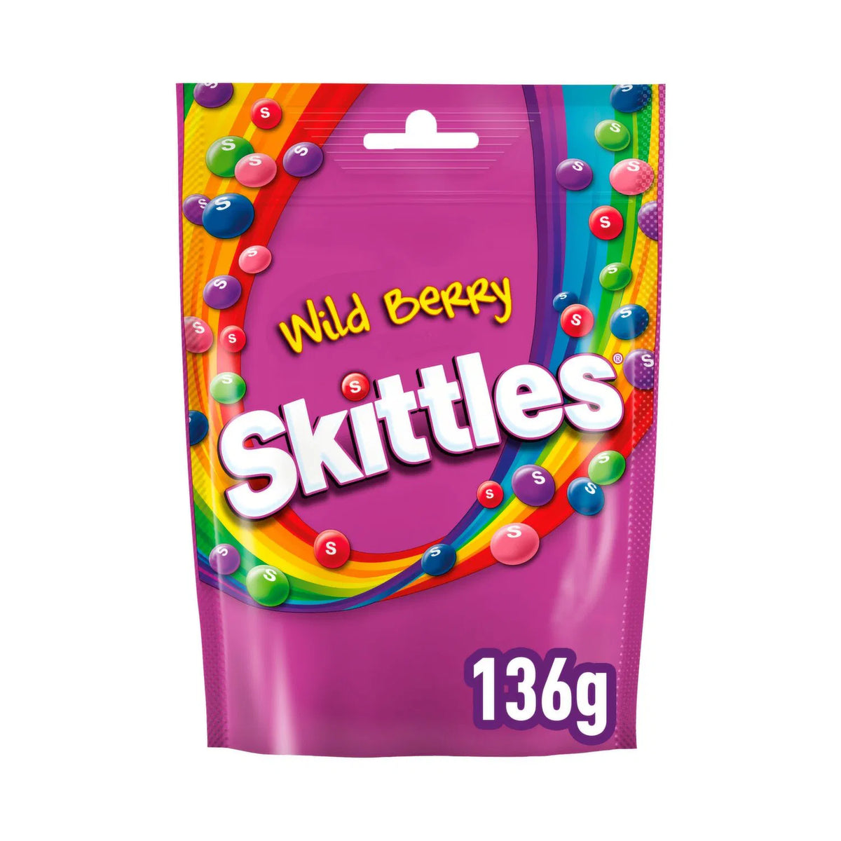 Skittles Vegan Chewy Sweets Wild Berry Fruchtgummi 136g