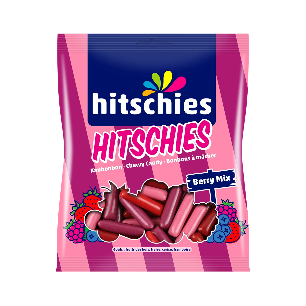 Hitschies Berry Mix 125g Kaubonbon Mix mit Waldfrucht und Beeren – Produktansicht