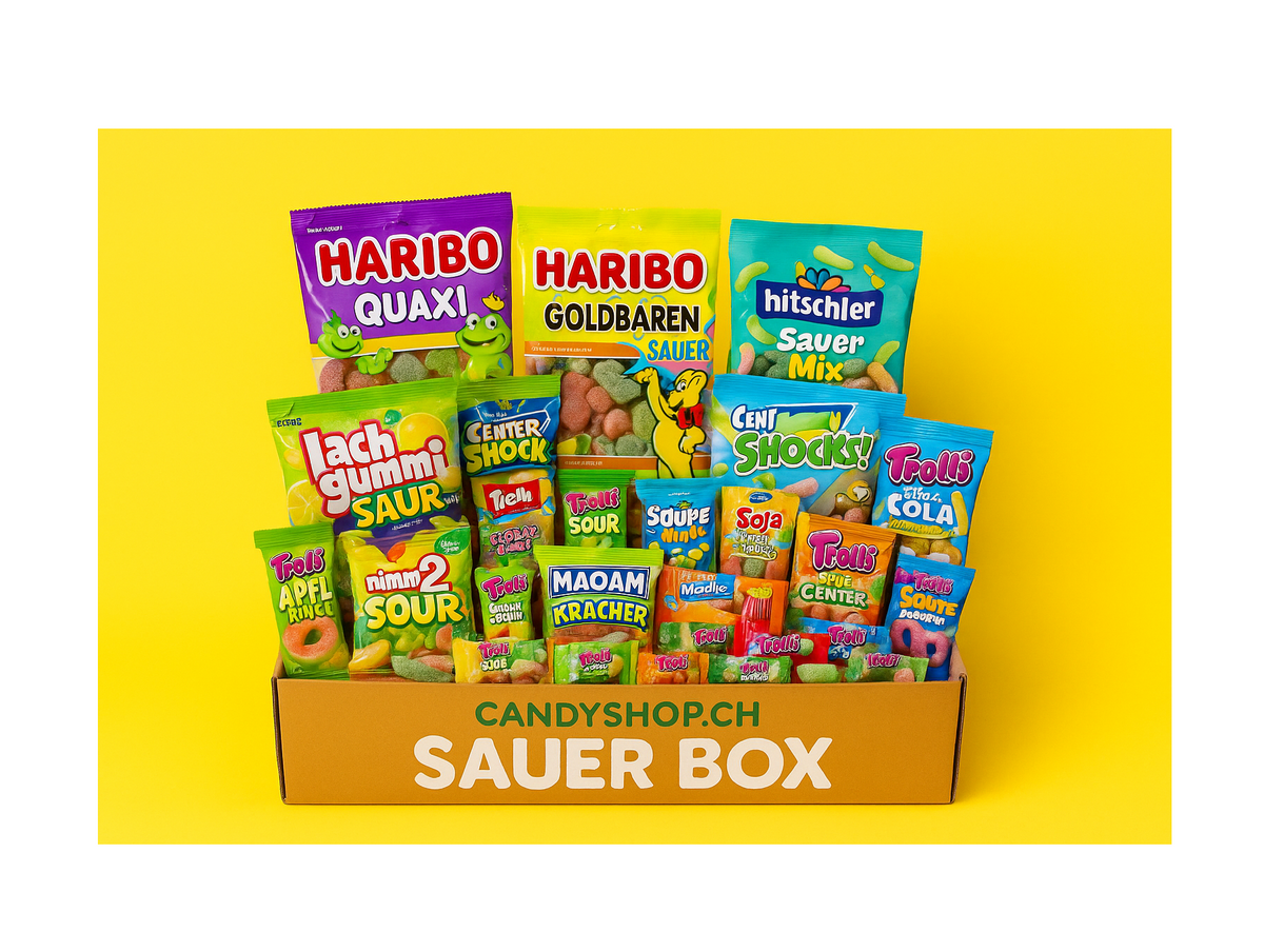 Candyshop.ch Sauer Monats Überraschungsbox 175g – Saure Bonbons und Kaugummis aus EU – Produktansicht