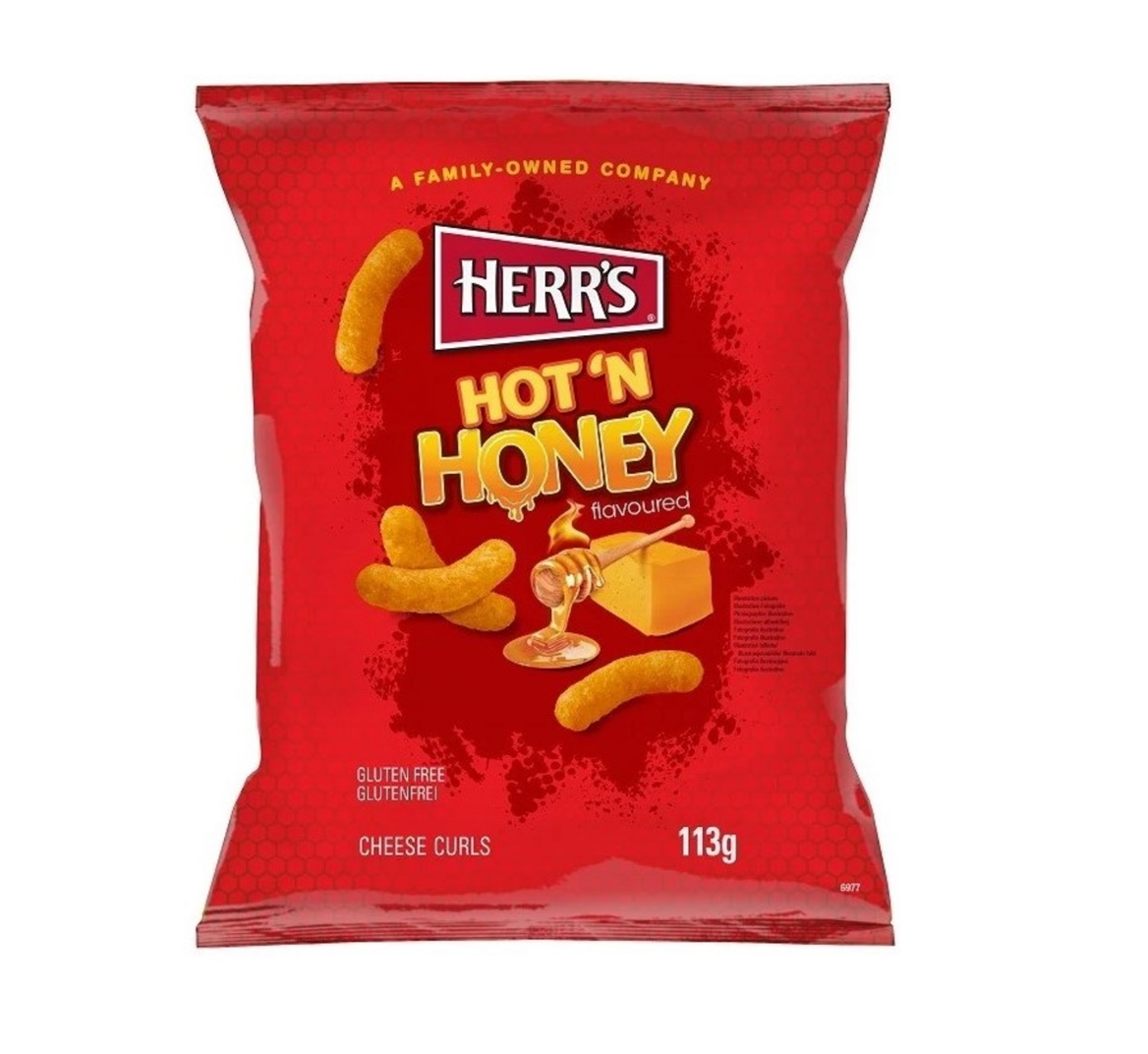 Herr´s Herr's Hot’n Honey Cheese Curls gebackene Maissnacks 113 g