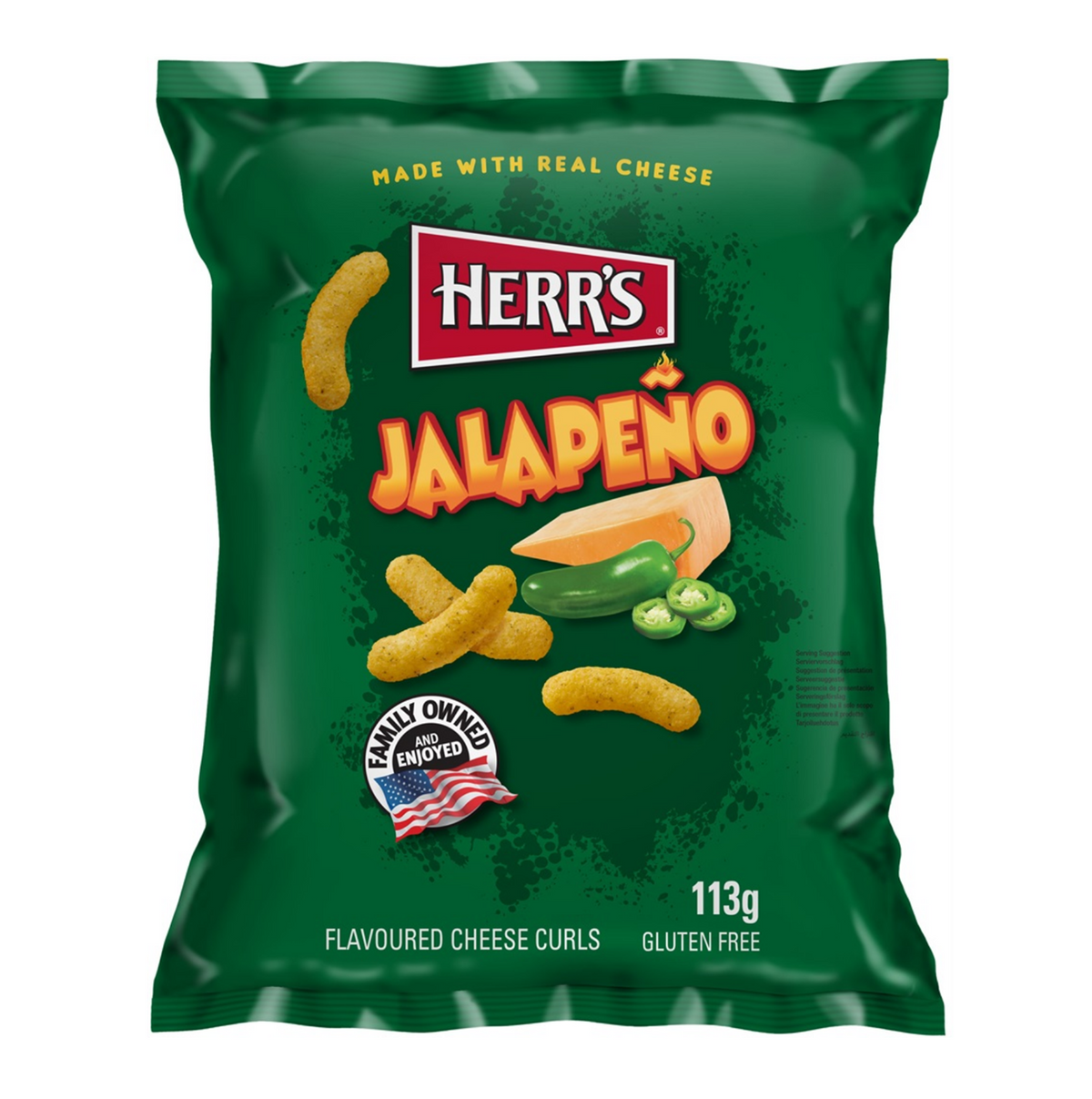 Herr´s Herr's Jalapeno Cheese Curls Käsechips 113g Packung