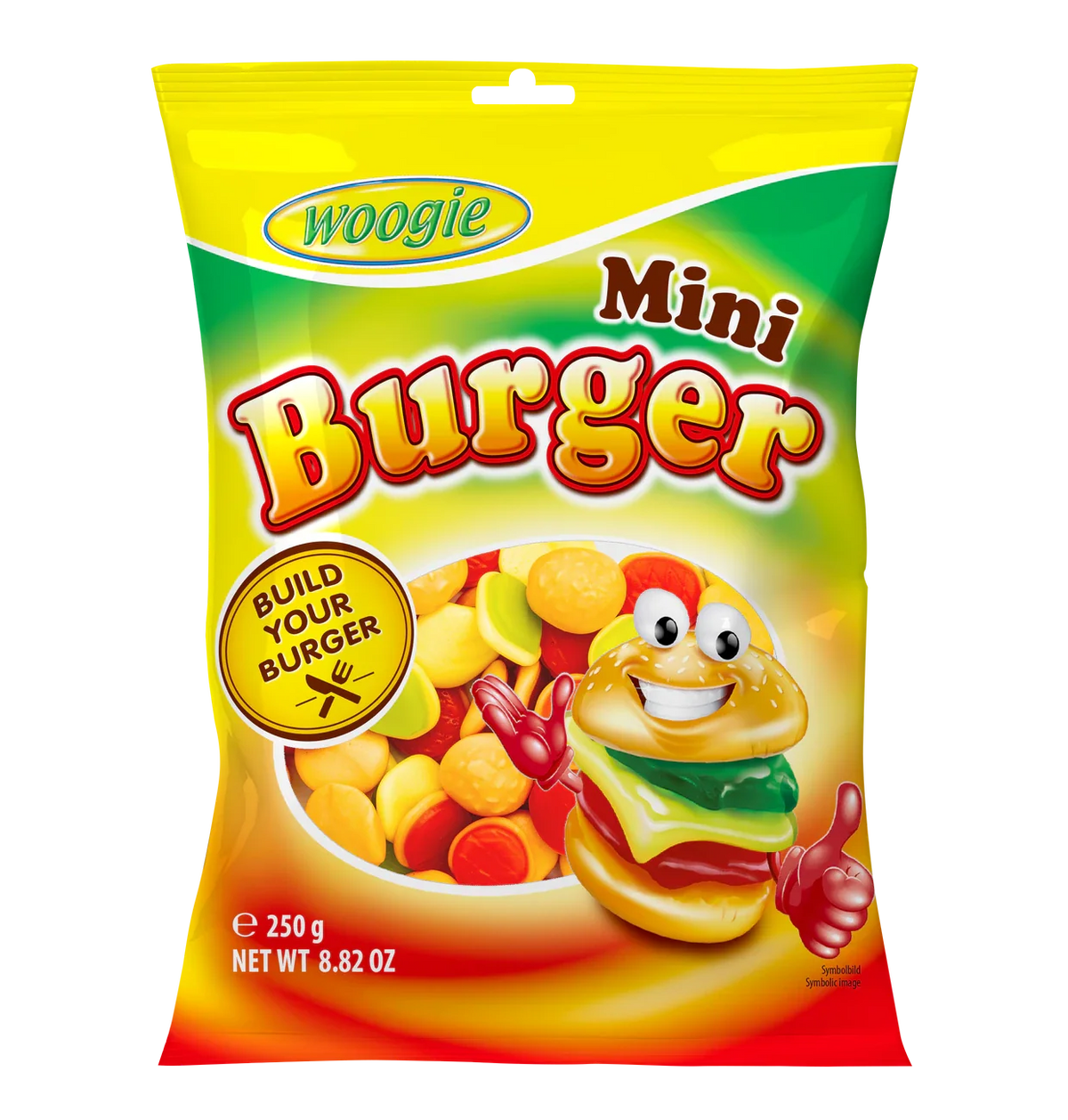 Woogie Fruchtgummi Mini Burger 250g fruchtige Schaumzuckerbonbons