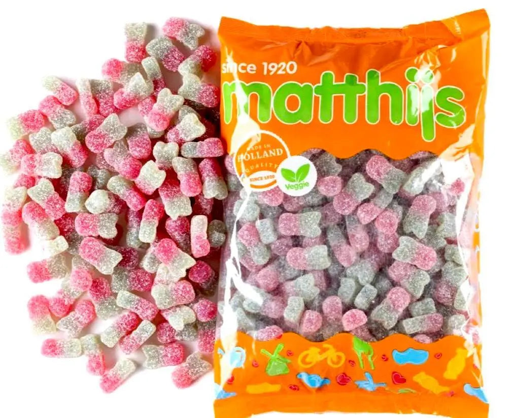 Matthijs Veggie Sauerkirschen Fruchtgummi 1000g Beutel Vegan – Detailansicht