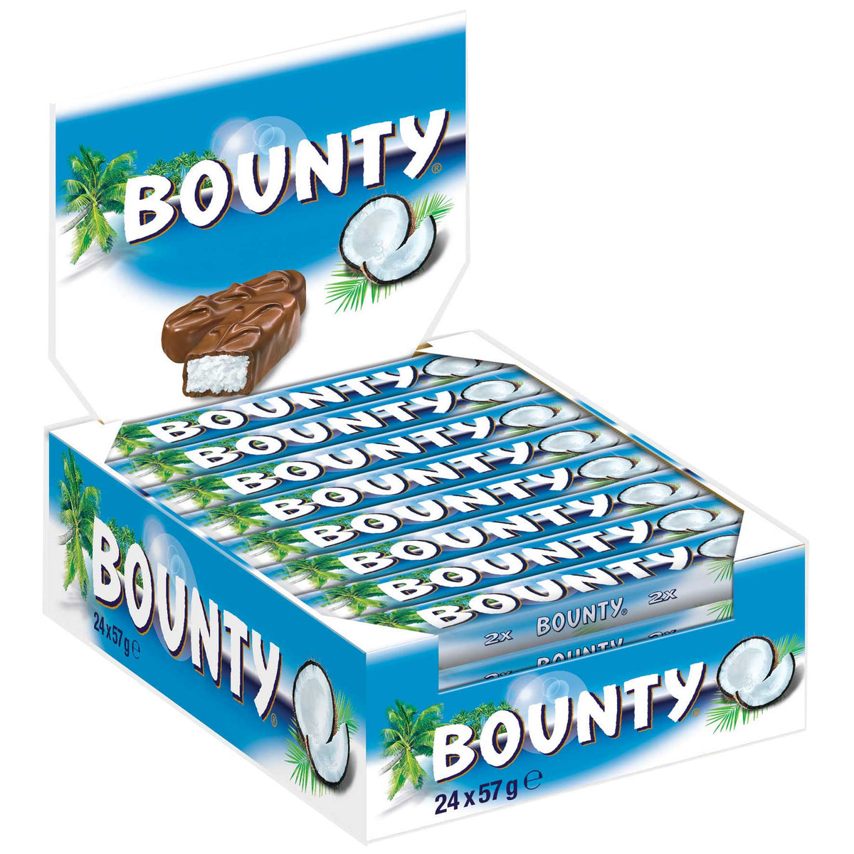 Bounty Riegel mit Kokos und Milchschokolade 24 Stück à 57g