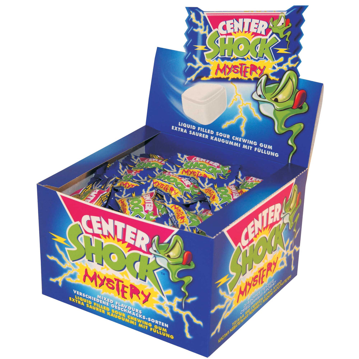Center Shock Mystery extra saure Kaugummis 100 Stück Packung