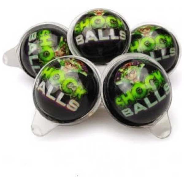 Dr. Sour Shock Balls saure Fruchtgummis mit grünem Apfelgeschmack 50 Stück – Detailansicht
