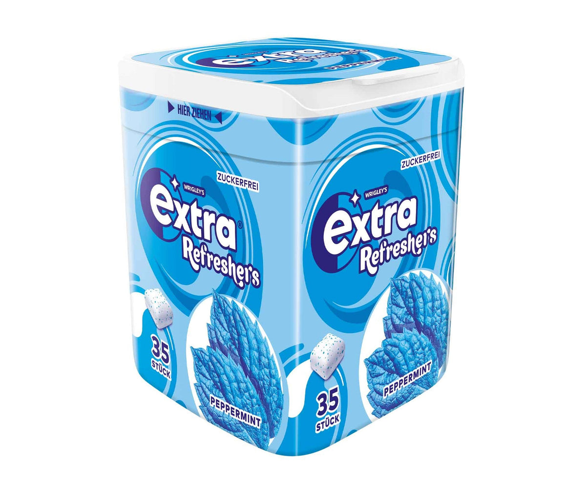 Wrigleys Extra Refreshers Peppermint zuckerfreie Kaugummi 35 Stück 78g