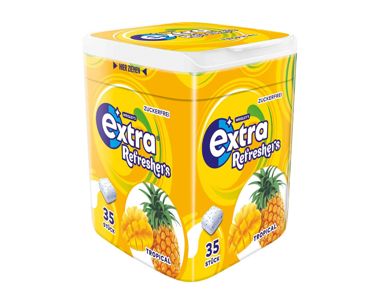 Wrigleys Extra Refreshers Tropical zuckerfreie Kaugummi 35 Stück
