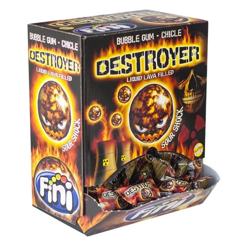 Fini Destroyer Gum sauer 200 Stück Kaugummi Beutel