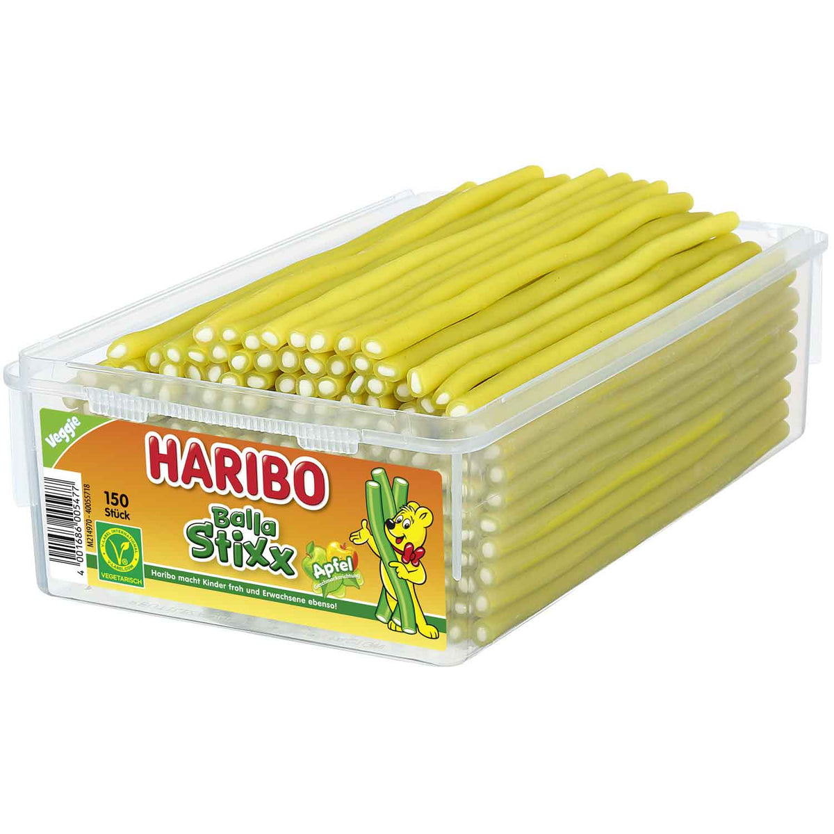 Haribo Balla Stixx Apfel vegetarisch 150er Fruchtgummi 1125g