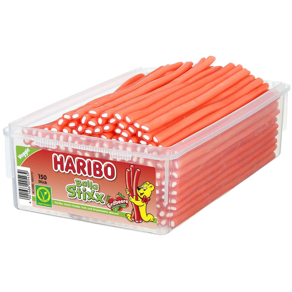 Haribo Balla Stixx Erdbeere vegetarisch Beutel 150 Stück