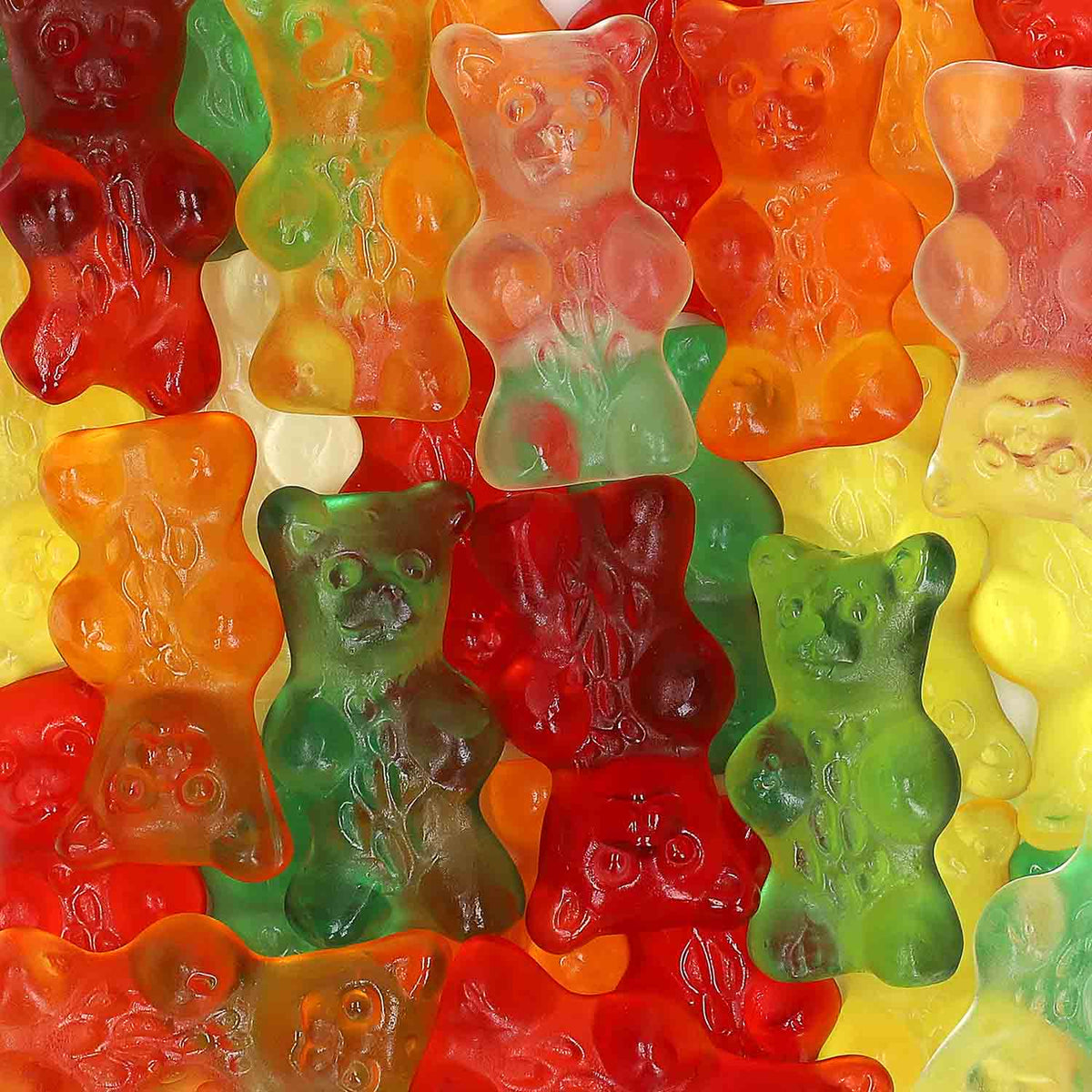 Haribo Bärli extragrosse Fruchtgummi-Bären Gold 150 Stück 1200g – Detailansicht