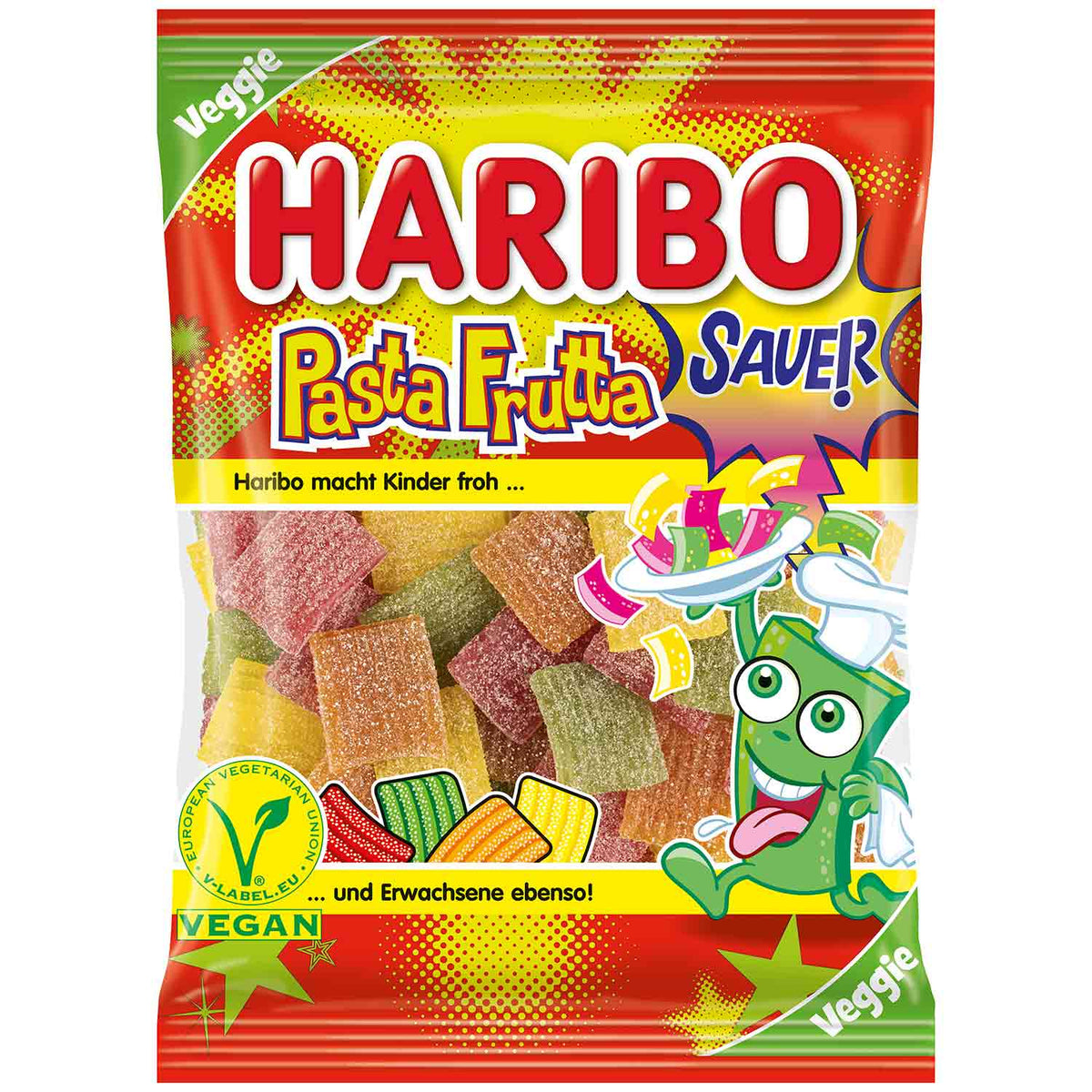 Haribo Pasta Frutta sauer vegane Fruchtgummibänder 160g