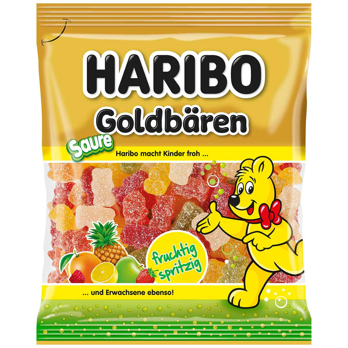 Haribo Saure Goldbären Fruchtgummi 175g saure Mischung