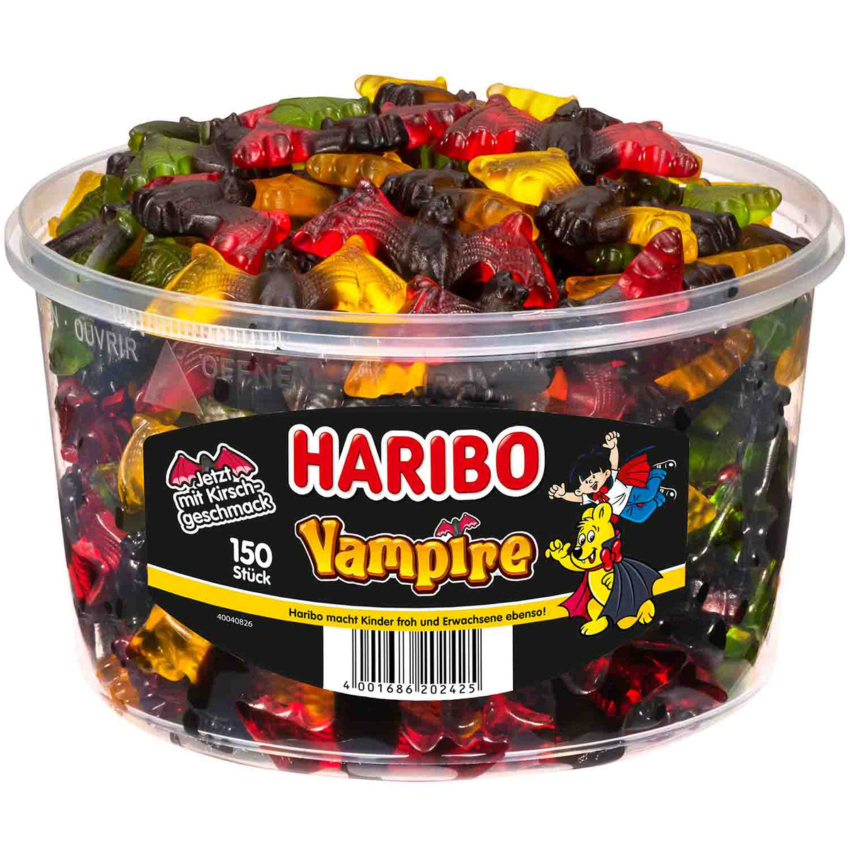 Haribo Vampire Fruchtgummi mit Lakritz 1200g Beutel – Produktansicht