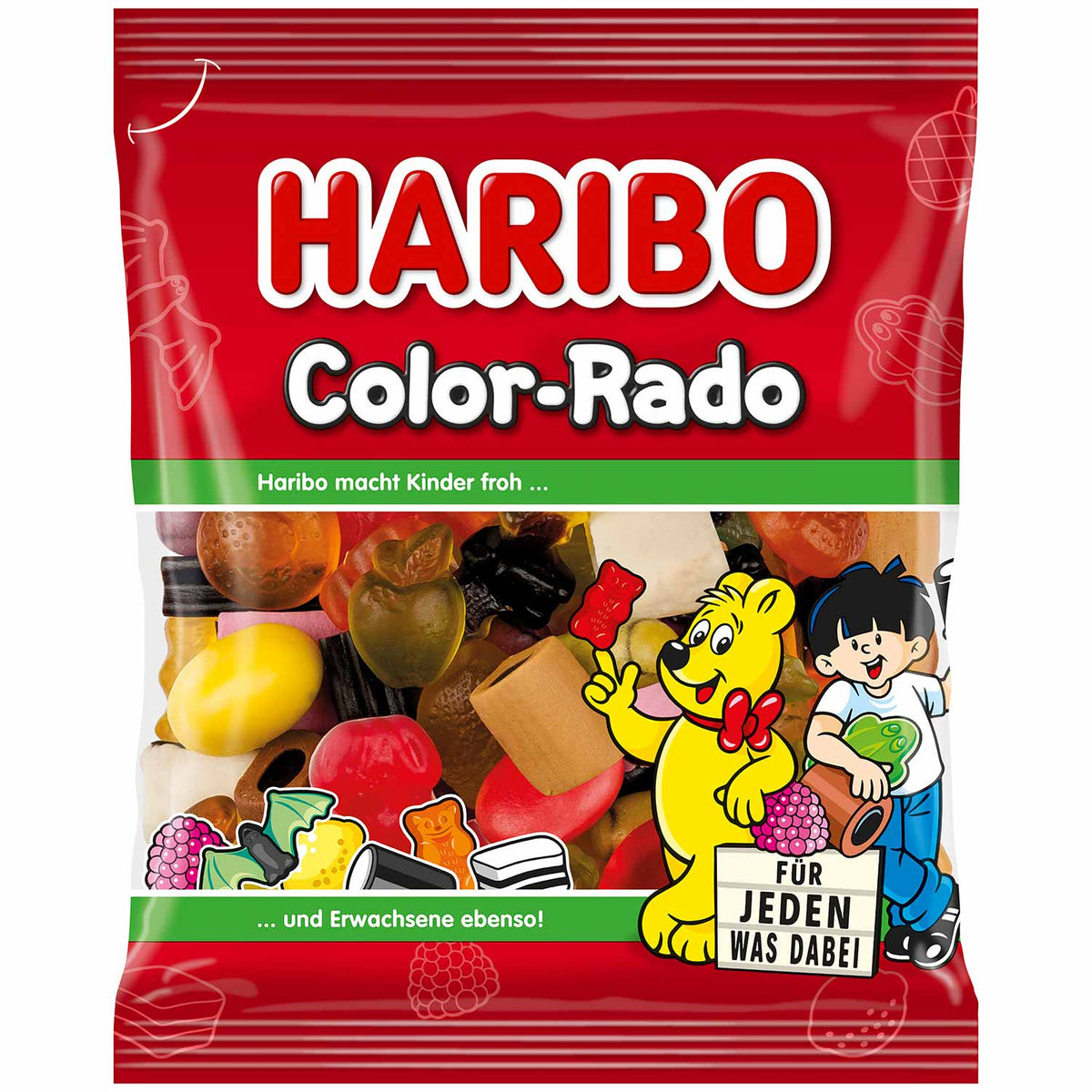 Haribo Color-Rado Lakritz Mischung in Gold Verpackung 175g