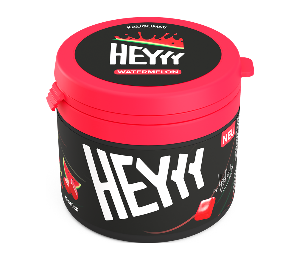 Heyyy Kaugummi Watermelon Zuckerfrei 68g
