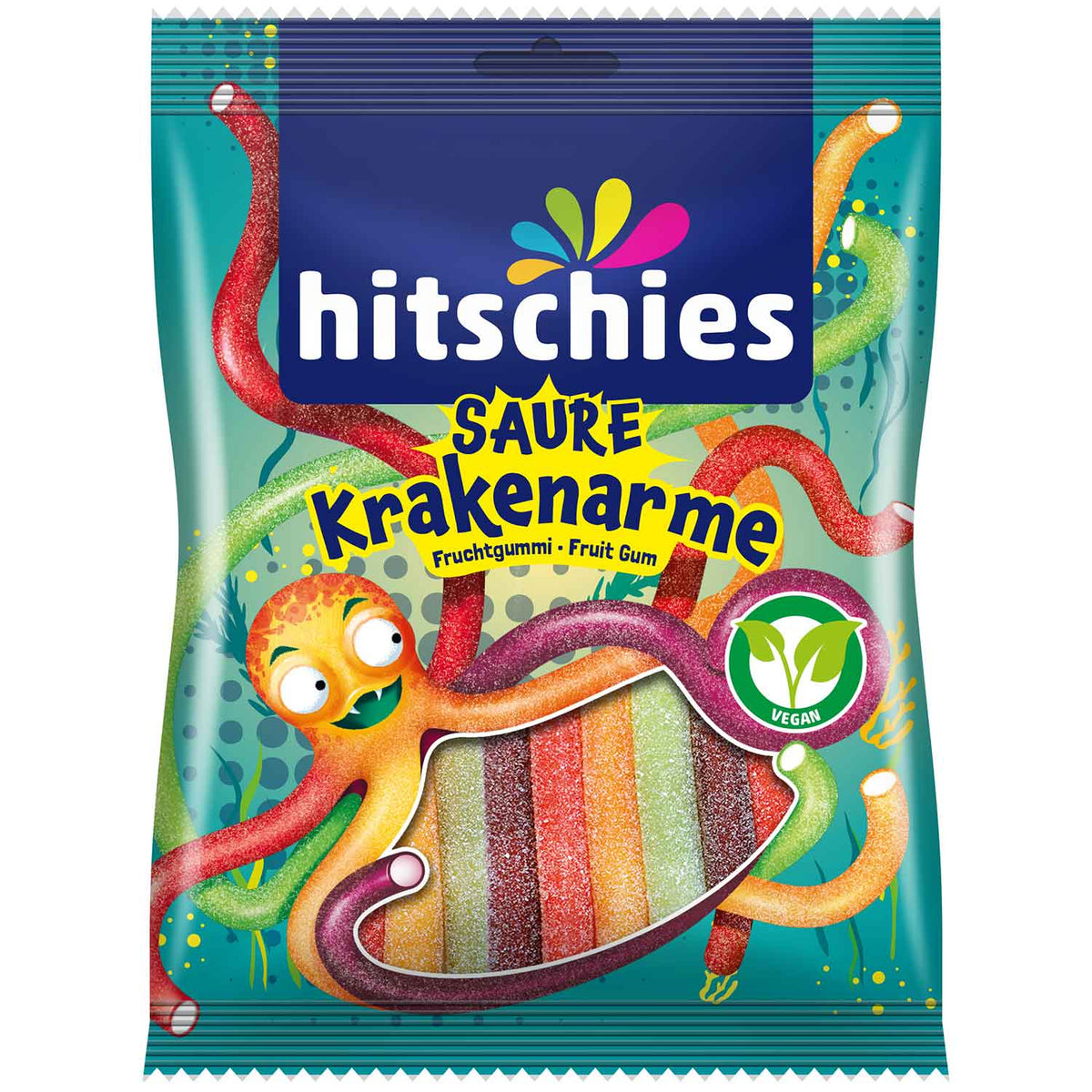 Hitschies Saure Krakenarme Fruchtgummi Orange 125g