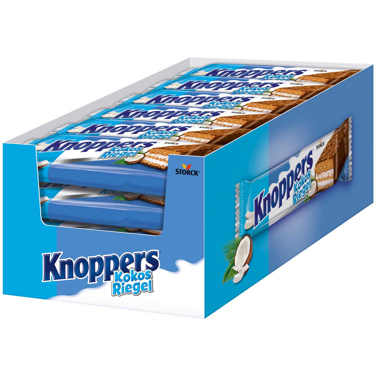 Knoppers Kokos Riegel mit Milchcreme und Kokos, 24 x 40 g Packung
