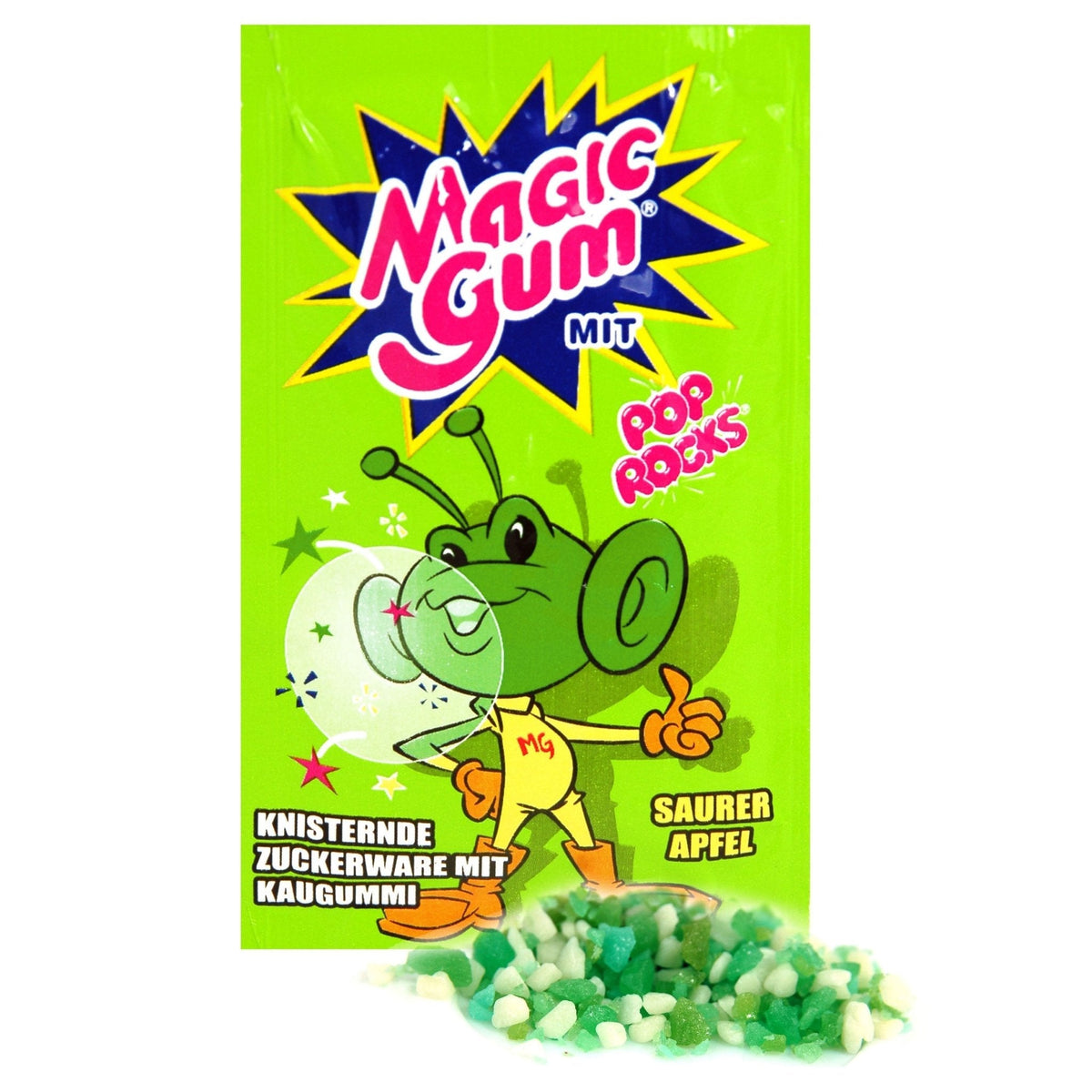 Magic Gum Pop Rocks Kaugummi Saurer Apfel 175g
