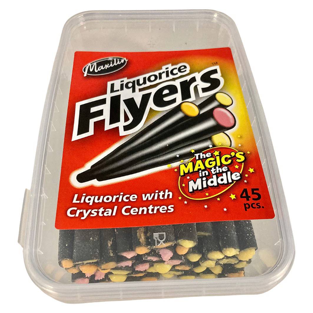 Maxilin Giant Flyers Lakritz Traubenzucker 45 Stangen 175g Packung