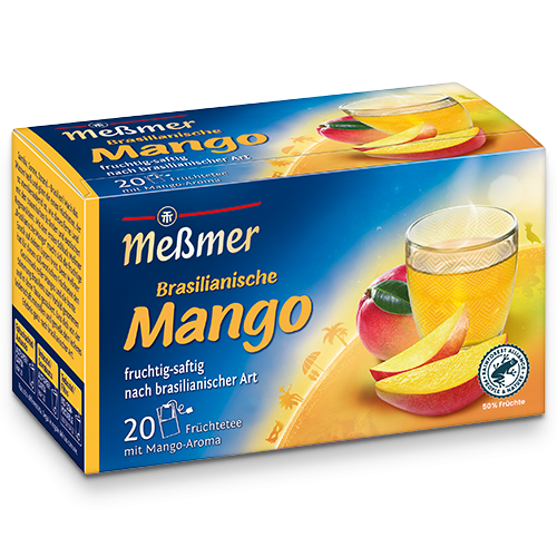Messmer Brasilianische Mango Früchtetee mit Mango-Aroma 20 Beutel 45g