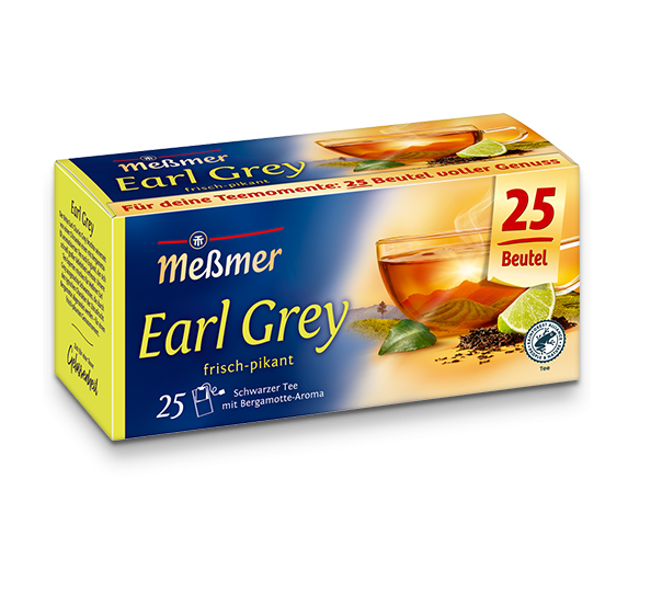 Messmer Earl Grey Schwarzer Tee 43.75g 25 Teebeutel