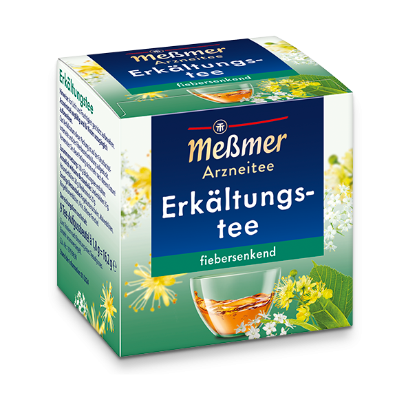 Messmer Erkältungstee Kräutertee 150 ml Packung