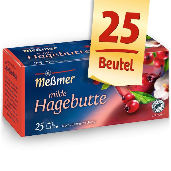 Messmer milde Hagebutte 25er Früchtetee 37,5g