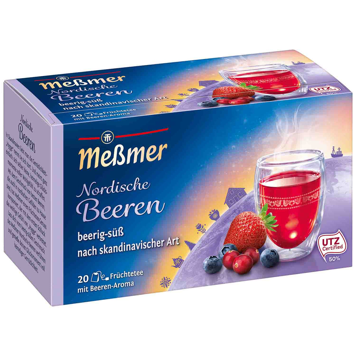 Messmer Nordische Beeren Tee 20er Beutel 50g Früchtetee