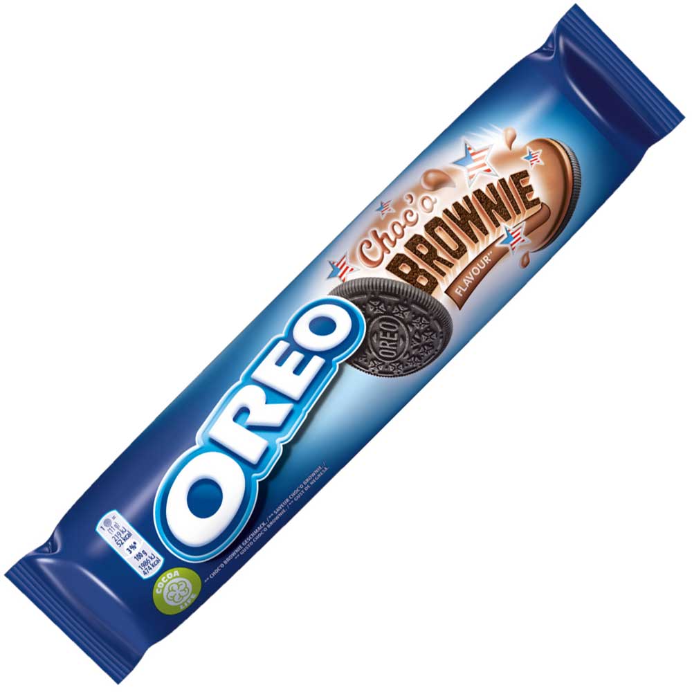 Oreo Choc'o Brownie 154g Kakaokekse mit Schokoladenfüllung – Produktansicht