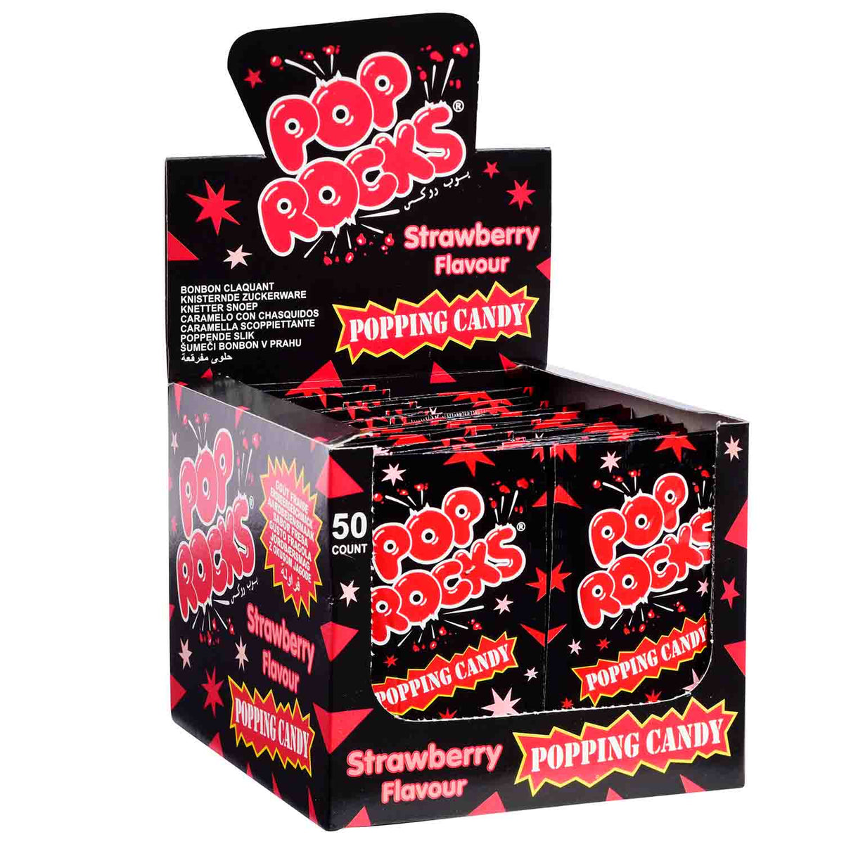 Pop Rocks Strawberry 7g Knistergranulat mit Erdbeergeschmack – Produktansicht – Detailansicht
