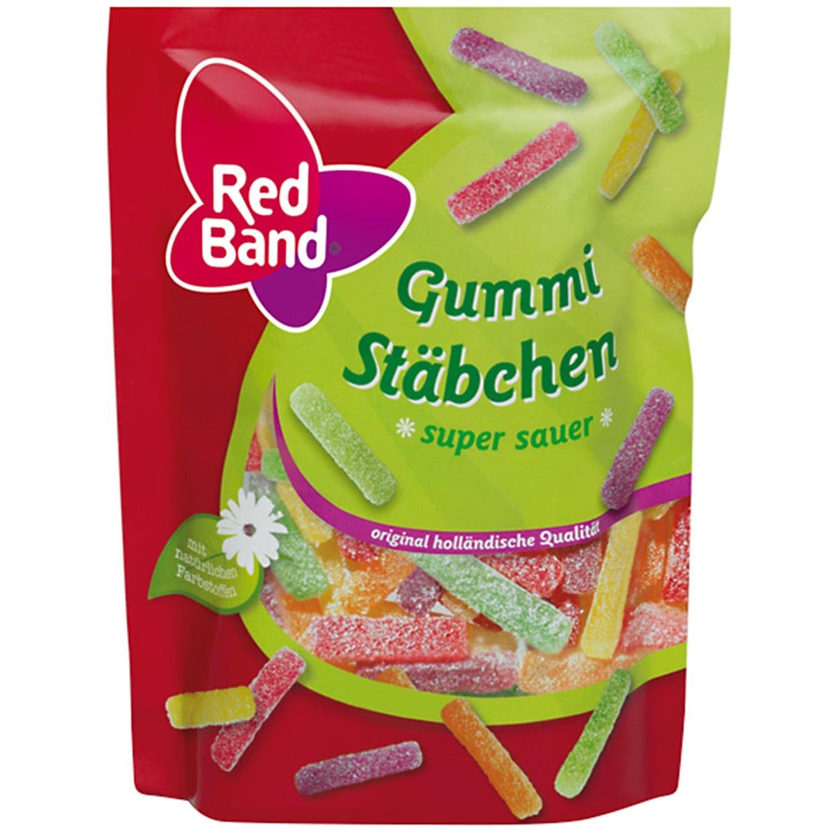 Red Band Gummi Stäbchen super sauer 200g Fruchtgummi
