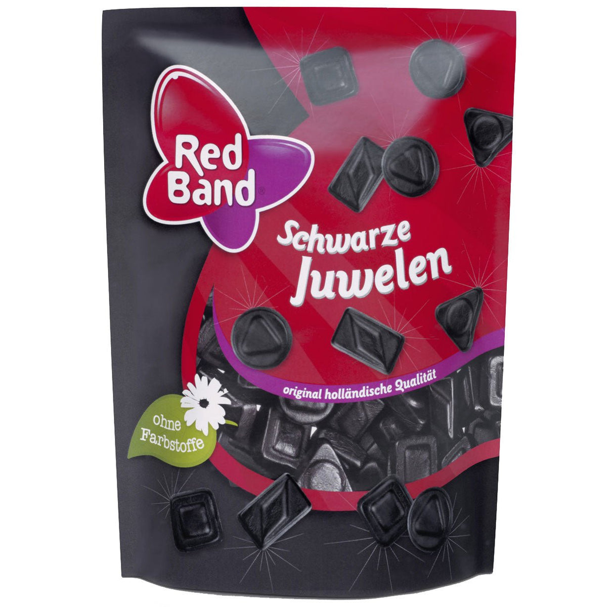 Red Band Schwarze Juwelen Lakritz Schwarz 200g Packung
