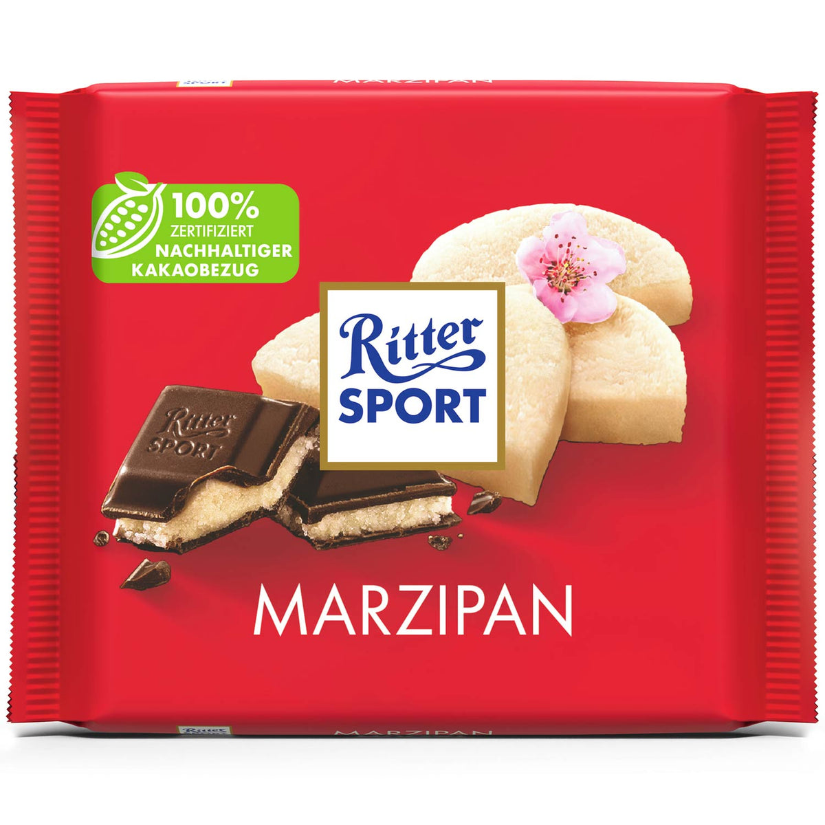 Ritter Sport Marzipan Vollmilchtafelschokolade 100g