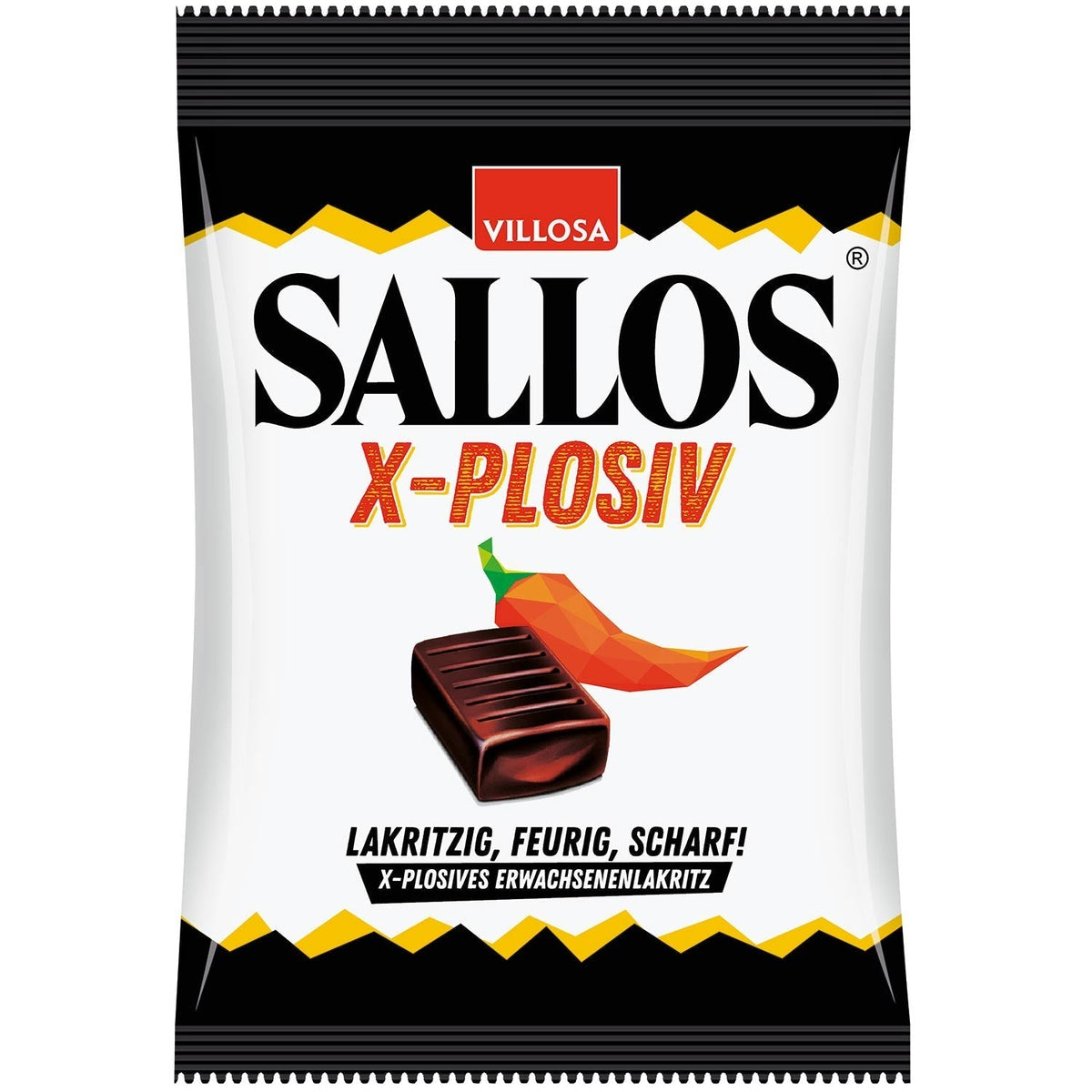 Sallos X-Plosiv Bonbons 150g salzig-lakritz-scharf