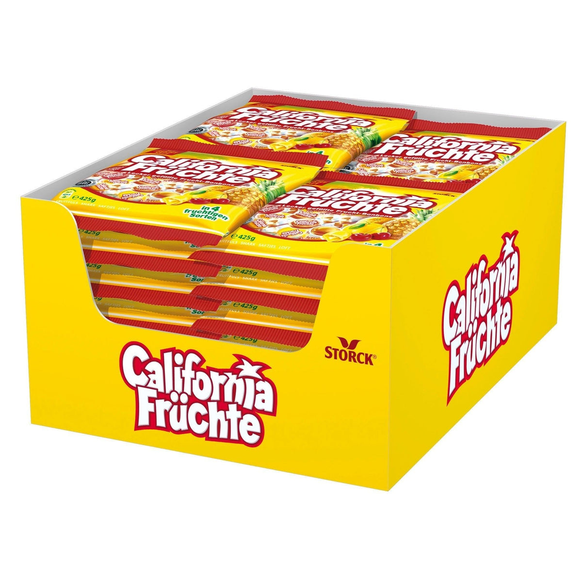 Storck California Früchte Bonbons Orange 425g Packung – Detailansicht