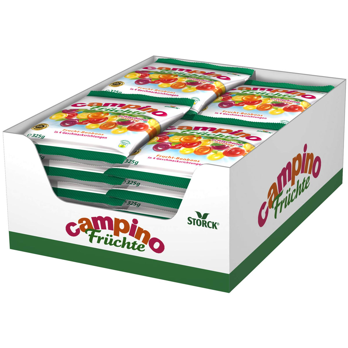 Storck Campino Früchte Frucht-Bonbons 325g Packung – Detailansicht