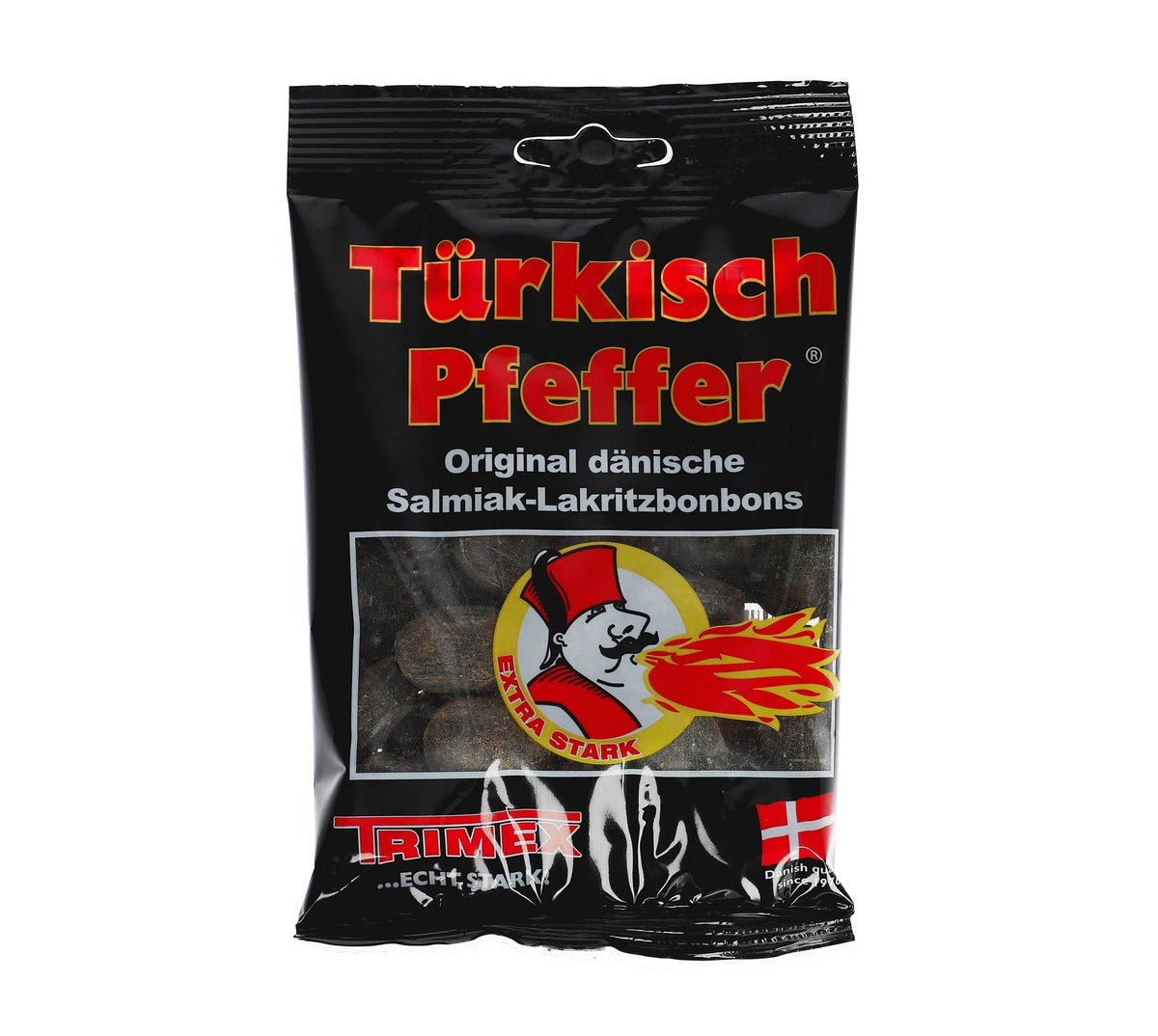 Türkisch Pfeffer Lakritz-Bonbons 400g mit extrastarkem Salmiak-Kern – Produktansicht