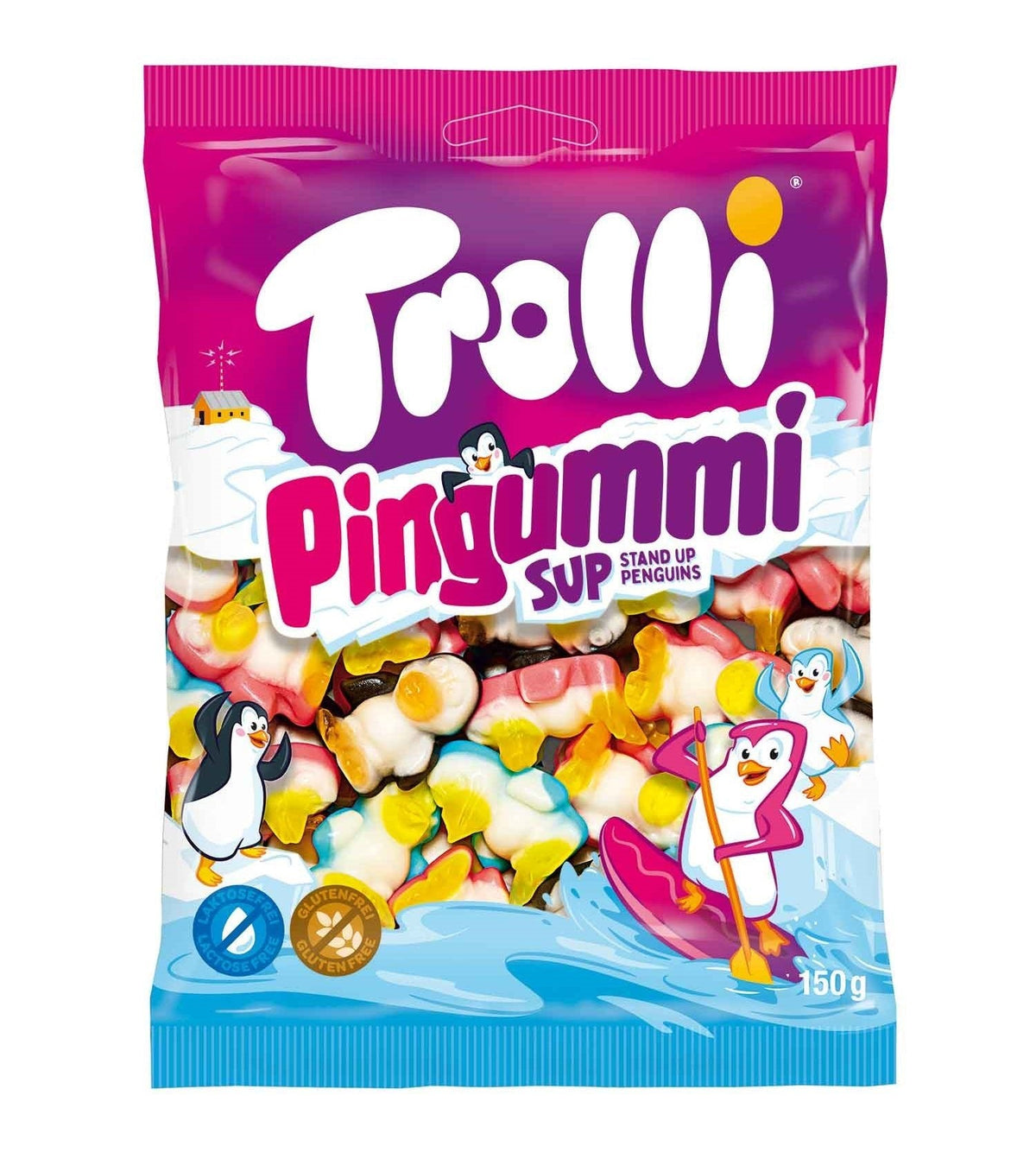 Trolli Pingummi 150g Pinguine Fruchtgummi schwarz aus Deutschland