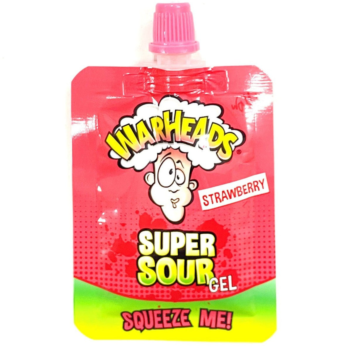 Warheads Super Sour Gel Strawberry Fruchtgummi 20g Packung