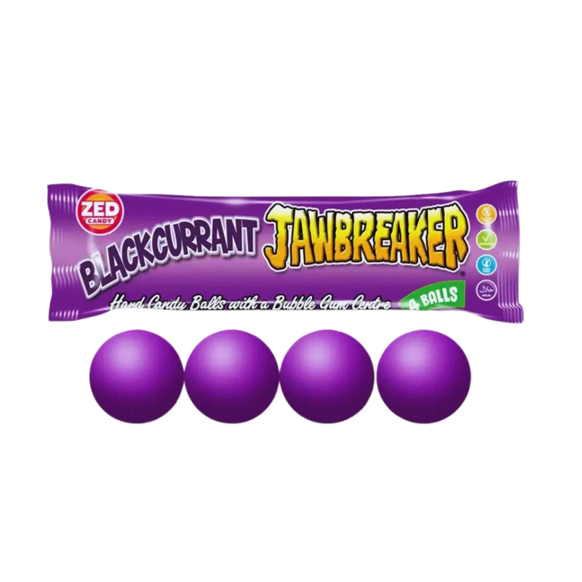 ZED Candy Zed Candy Jawbreaker Blackcurrant Bonbons 4er Pack
