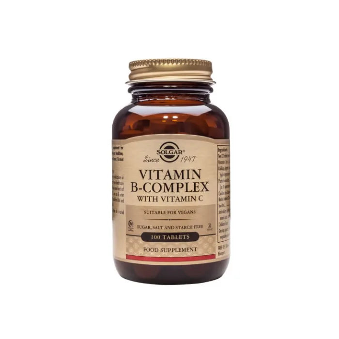 Solgar Vitamin B-Complex mit Vitamin C Tabletten Packung