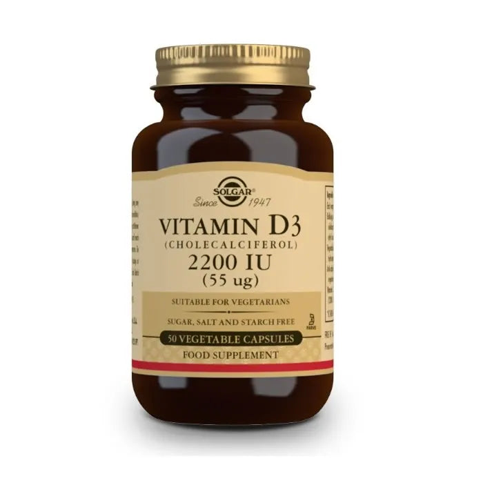 Solgar Vitamin D3 2200 IU (55 mcg) 50 Kapseln