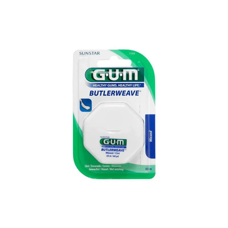 GUM gewachste Zahnseide 55 Meter