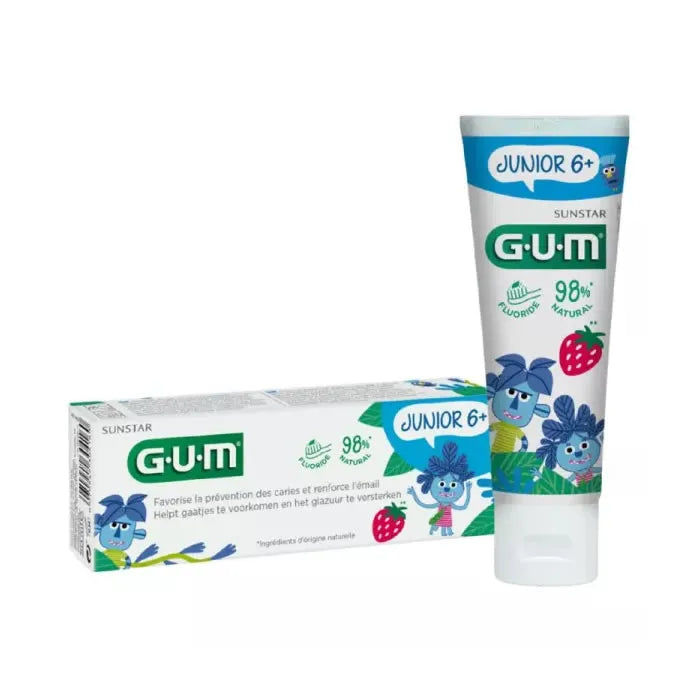 GUM Junior Erdbeere Zahnpasta 50 ml Tube