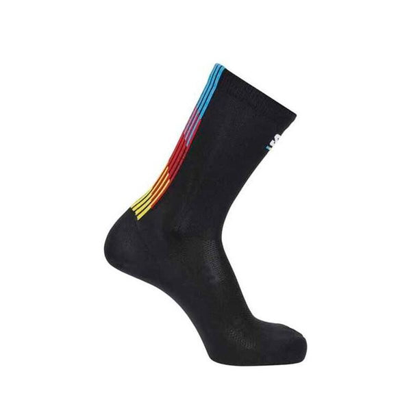 Sportsocken Salomon Pulse Race Flag Crew Schwarz