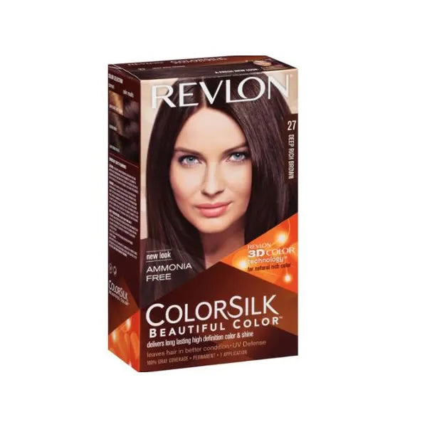 Revlon Colorsilk Haarfarbe ohne Ammoniak 27 Deep Rich Brown 120 ml
