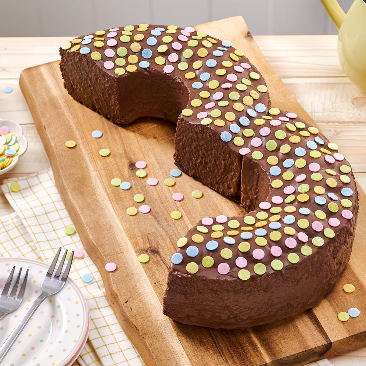 Dr Oetker Party Konfetti Streudekor aus Esspapier 175g bunt – Rückansicht